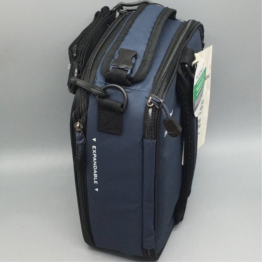 Tommy Bahama Expandable BLUE Lunch Bag Cooler 2 Ice Packs School Work NEW - Picture 3 of 3